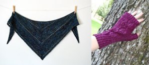 shawl and mitts